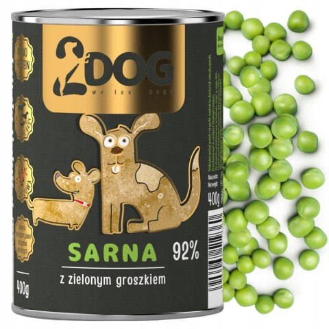 2DOG Sarna 400 g — monobiałkowa karma mokra dla psa