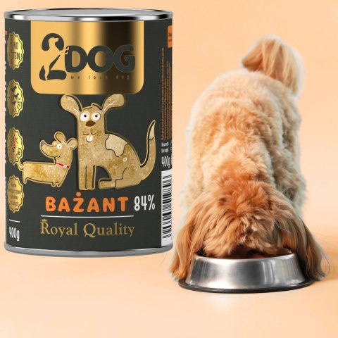 Bażant 400 g — monobiałkowa mokra karma dla psa 2DOG