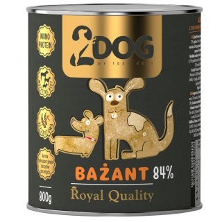 2DOG Bażant 800 g — monobiałkowa karma mokra dla psa
