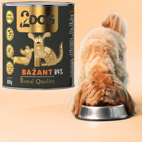 2DOG Bażant 800 g — monobiałkowa karma mokra dla psa