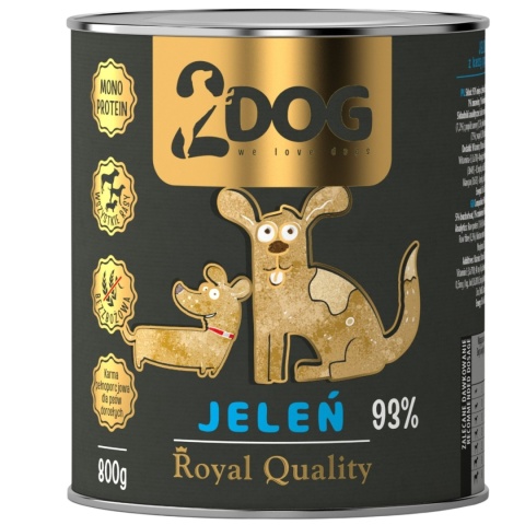 Rodzinny Mix 800 g — 8 puszek mokrej karmy monobiałkowej dla psa