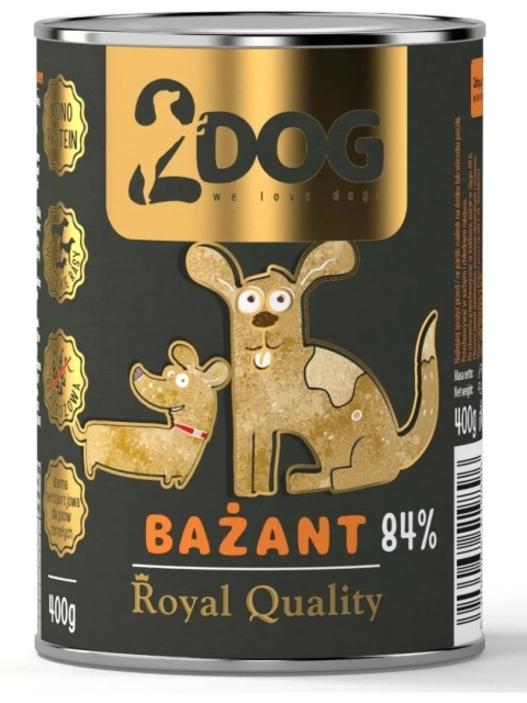 Zestaw: 2DOG Bażant 6 puszek