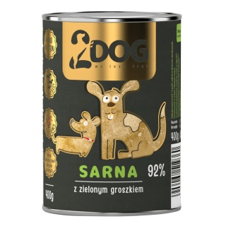 Monobiałkowa Sarna 400 g — 12 puszek + 1 gratis