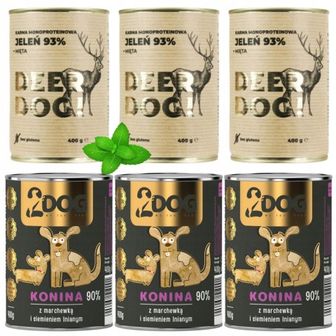 2DOG Konina 400 g — monobiałkowa karma mokra dla psa