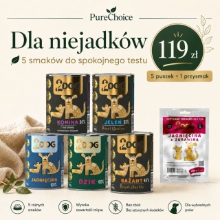 Zestaw dla niejadków START – 5 puszek + przysmak