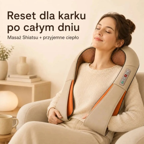 Masażer Shiatsu do karku i pleców z grzaniem