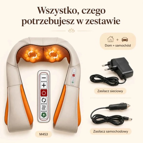 Masażer Shiatsu do karku i pleców z grzaniem