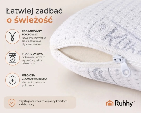 Poduszka ergonomiczna Ruhhy 26039 z pianką memory