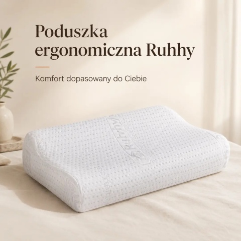Poduszka ergonomiczna Ruhhy 26039 z pianką memory